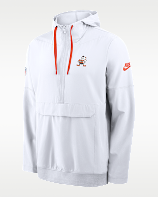 NIKE BRS ブルゾン Cleveland Browns Alt Anorak Men's Nike NFL 1/2-Zip Hooded Jacket